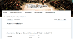 Desktop Screenshot of aanmelden.congreswebredactie.nl