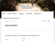 Tablet Screenshot of aanmelden.congreswebredactie.nl